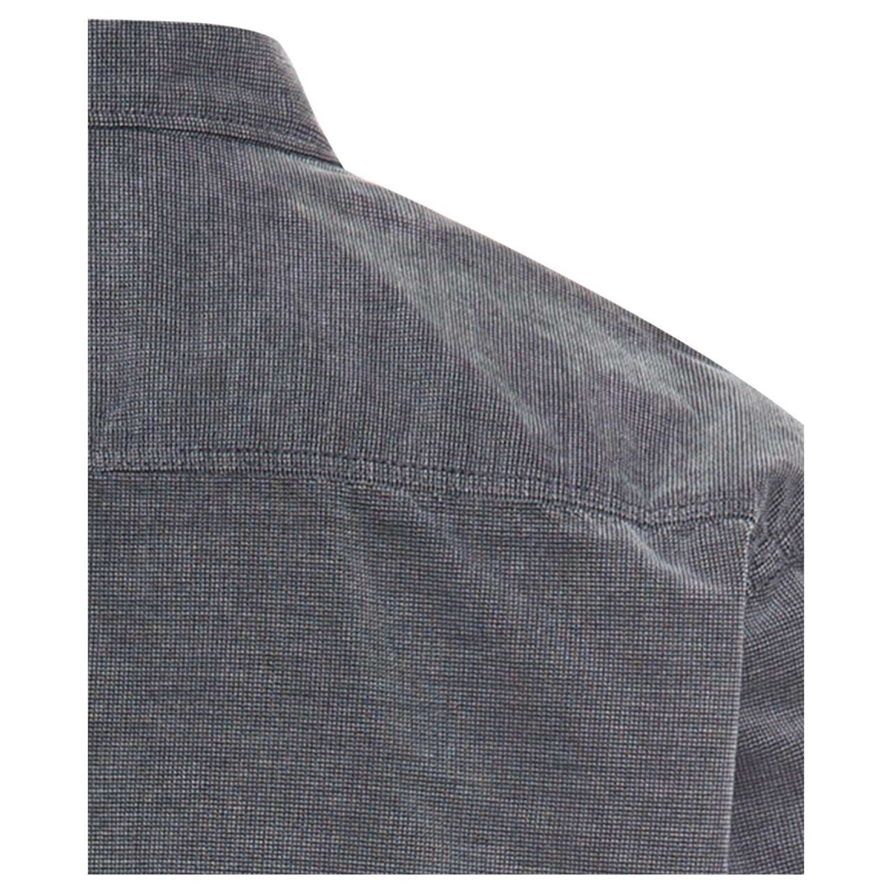 Herren Langarm Cord Hemd von Camel active in der Farbe Dunkelblau, Detailansicht hinten