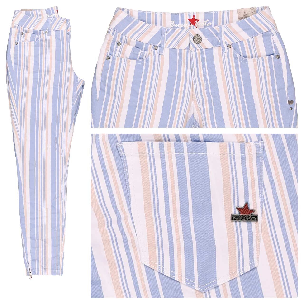 Buena Vista Italy V 7/8 Stretch Twill Baumwollhose light blue stripe Buena Vista Italy V 7/8 Stretch Twill Baumwollhose light blue stripe