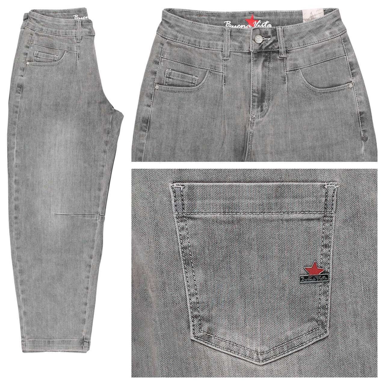 Buena Vista Barrel-F 7/8 Stretch Denim Jeans faded grey