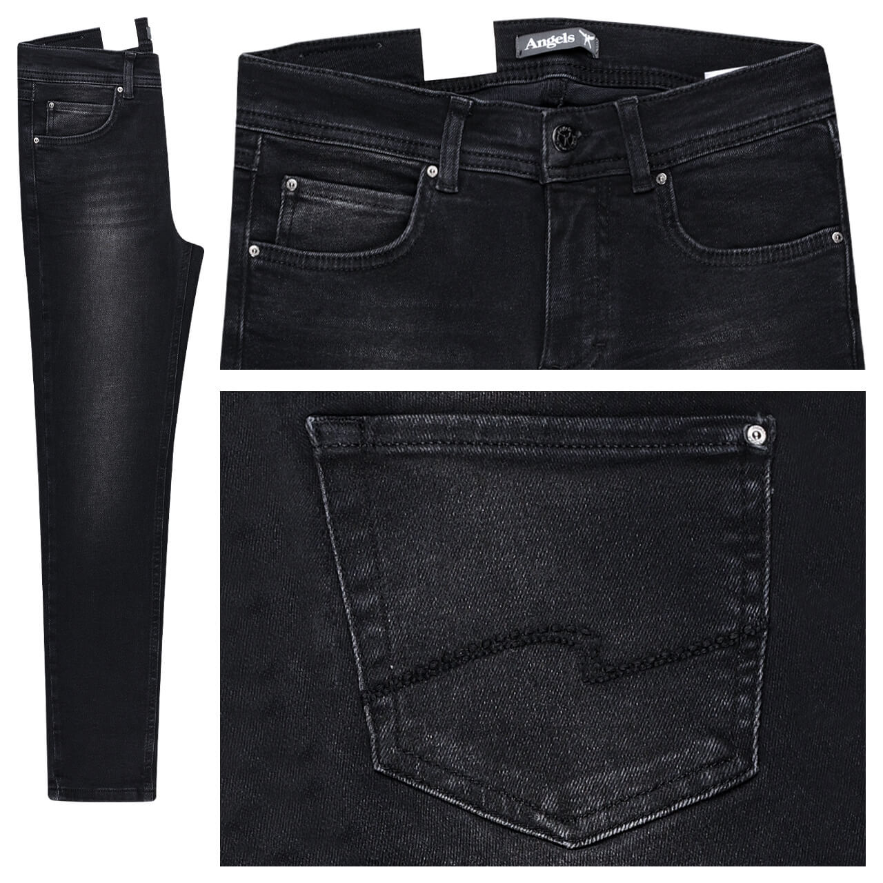 Angels Ornella 7/8 Jeans black used buffi