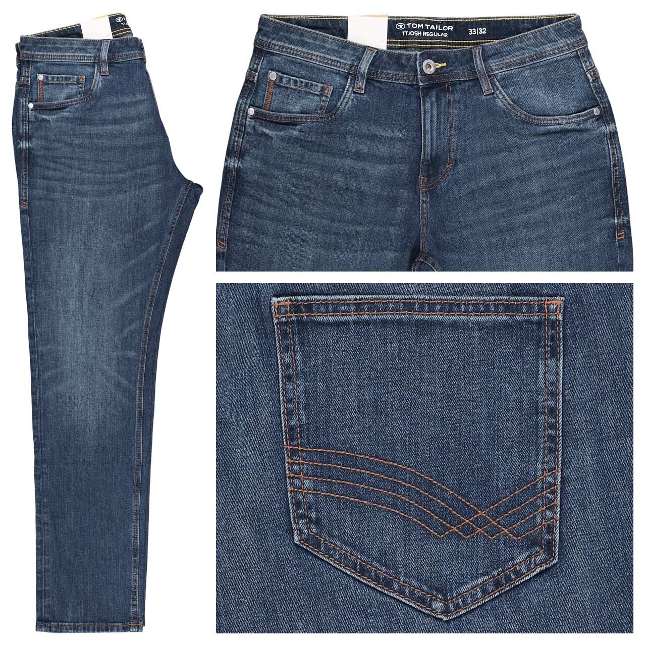 Tom Tailor Josh Jeans mid stone wash denim