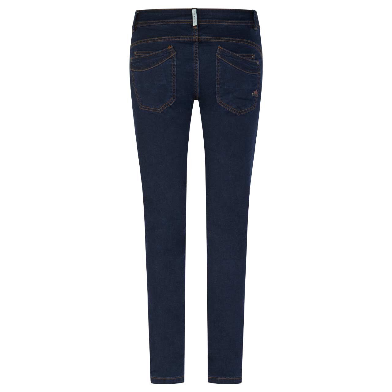 Damen Ankle Jeans Malibu Cropped Cozy Denim in Dunkelblau, Vorderansicht