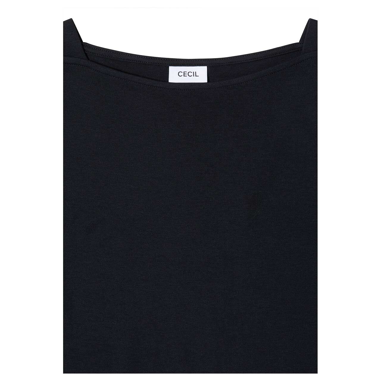 Cecil Damen 3/4 Arm Shirt Basic Boatneck soft black