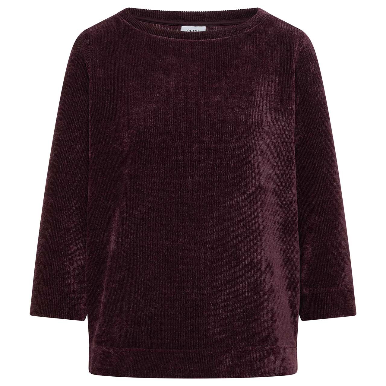 Cecil Damen 3/4 Arm Cord Shirt Soft berry red
