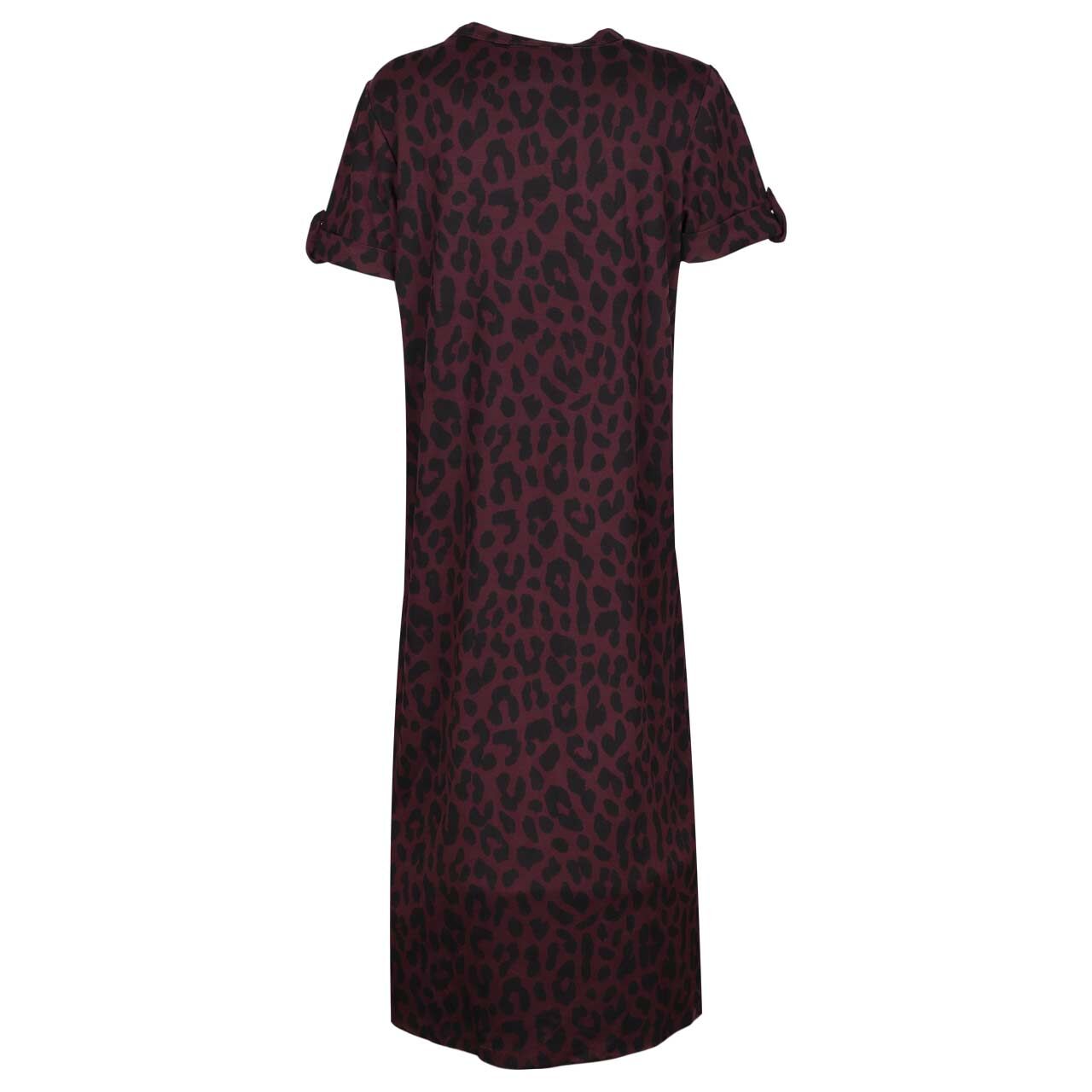 Damen Kurzarm Kleid T-Shirt Dress von Street One Studio in Lila mit Print, Rückansicht