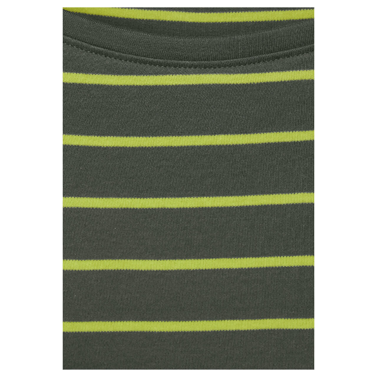 Cecil Damen 3/4 Arm Shirt Basic Boatneck dynamic khaki stripes