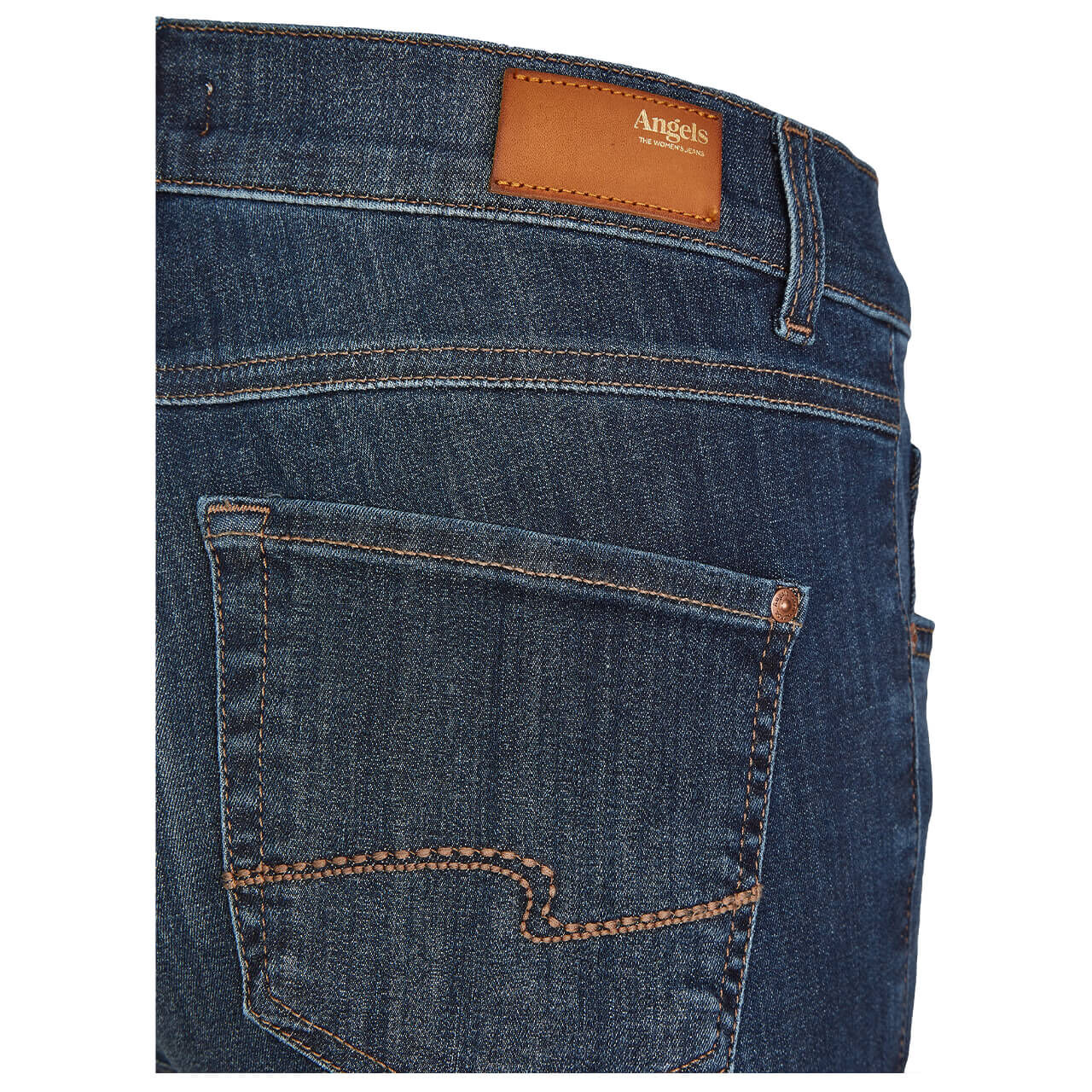 angels-jeans-skinny-middle-dark-buffy-logo Angels Jeans Skinny für Damen in Dunkelblau, FarbNr.: 3158