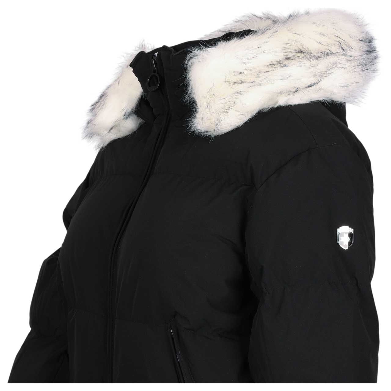 Damen Jacke Honey von Wellensteyn in Schwarz, detaillierte Seitenansicht