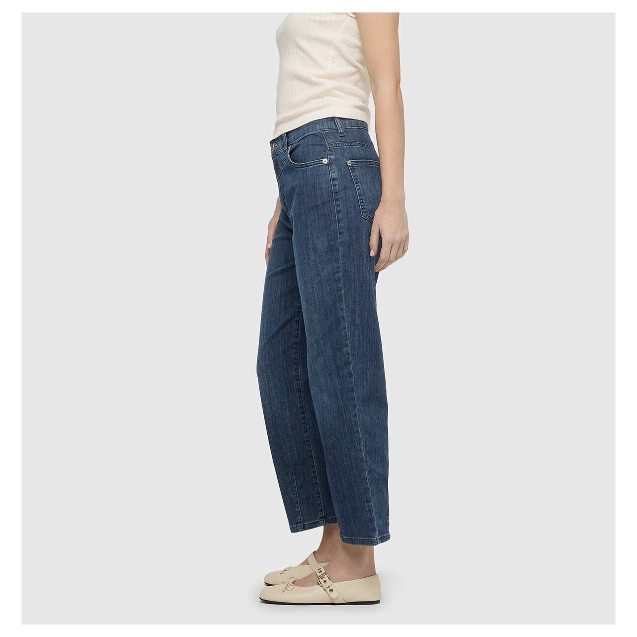 MAC Bobbie 7/8 Jeans vintage basic blue washed