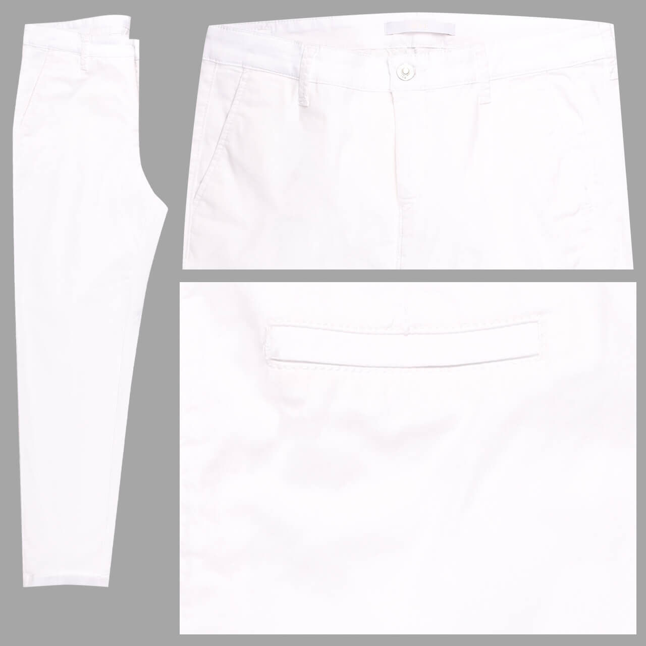 MAC Chino 7/8 Baumwollhose white