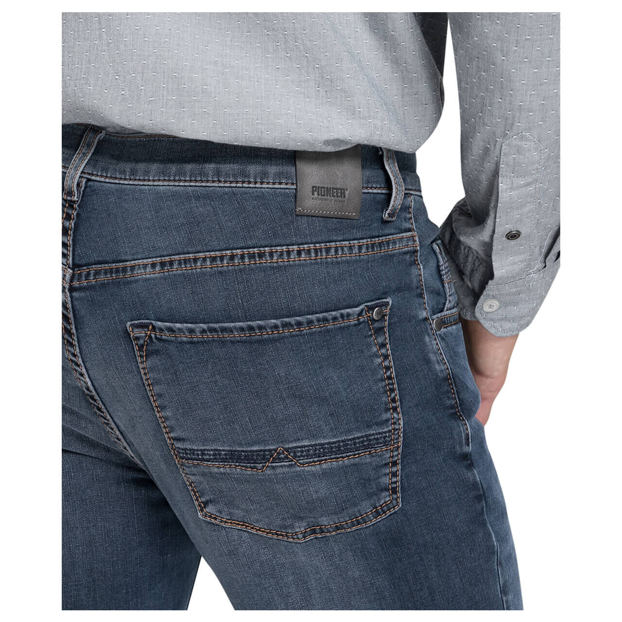 Pioneer Rando Jeans Megaflex blue black used buffies Pioneer Rando Jeans Megaflex blue black used buffies