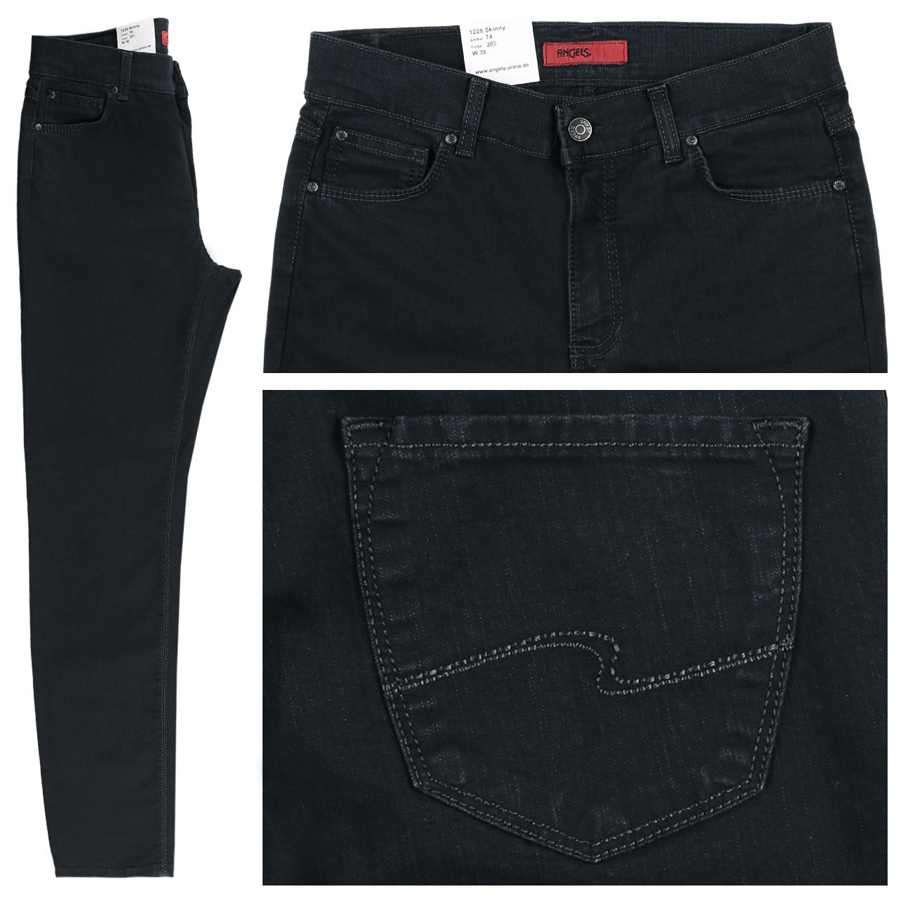 angels-jeans-skinny-blueblack-200 Angels Skinny Jeans für Damen in Blauschwarz, FarbNr.: 200