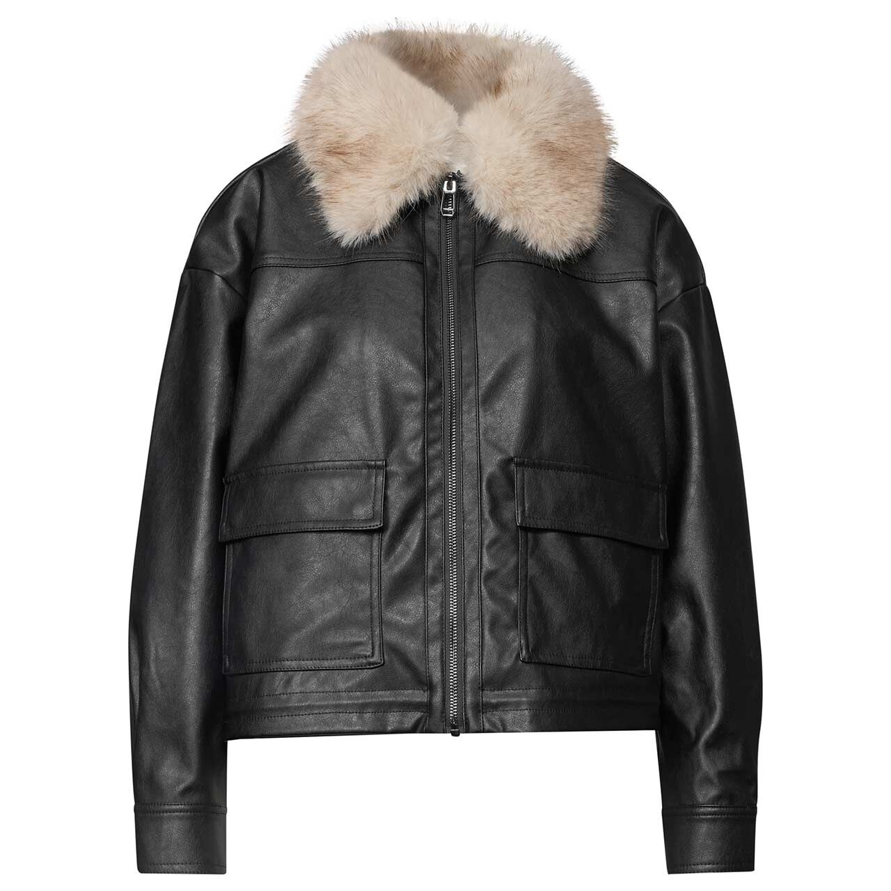 Street One Studio Damen Jacke Fake Leather black