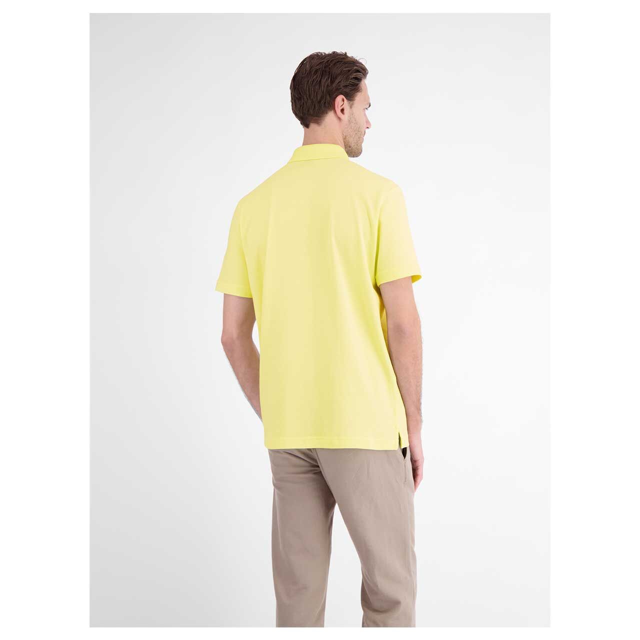 Herren Poloshirt von Lerros in Gelb, Rückansicht am Model