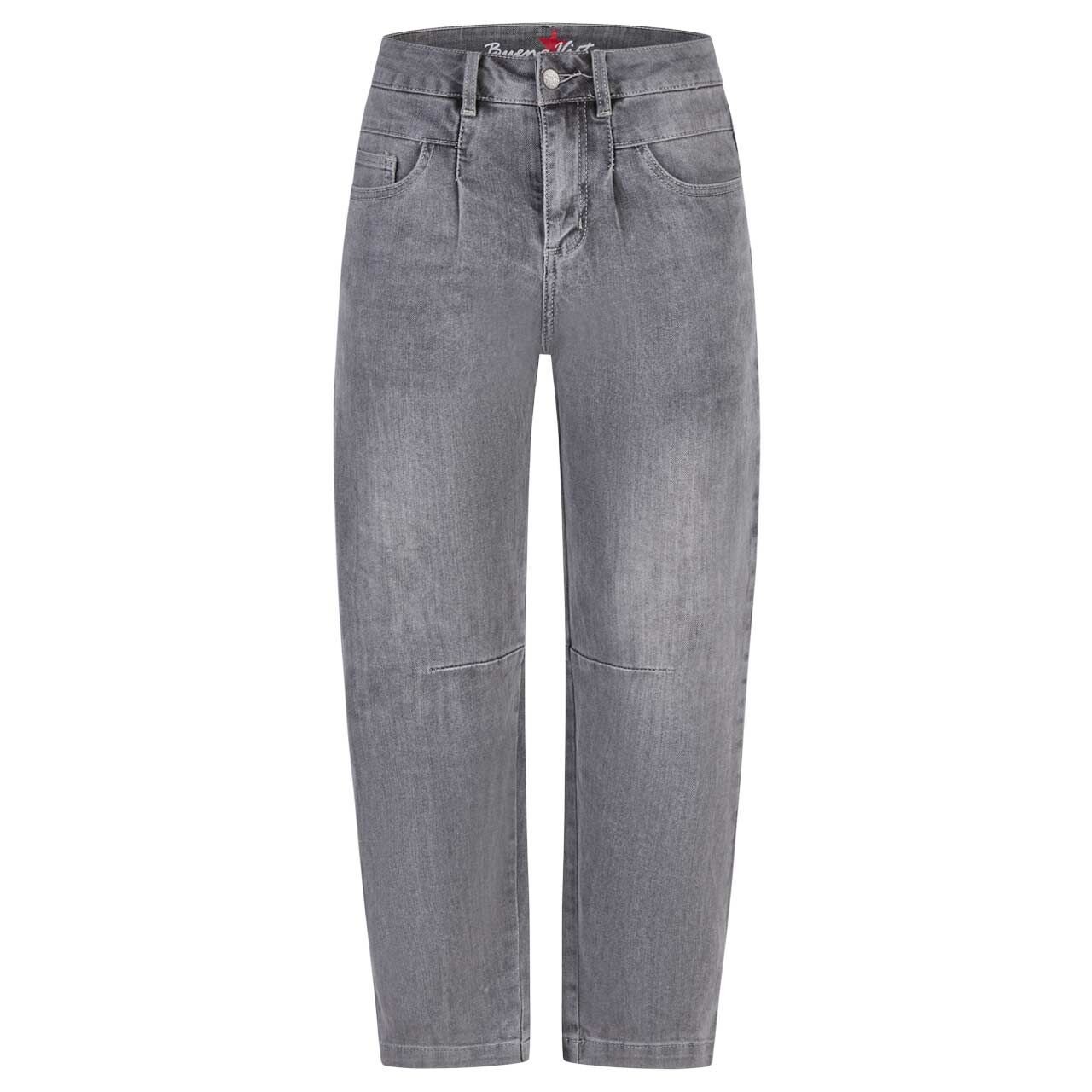 Damenjeans Barrel-F 7/8 Stretch Denim von Buena Vista in Hellgrau, Vorderansicht