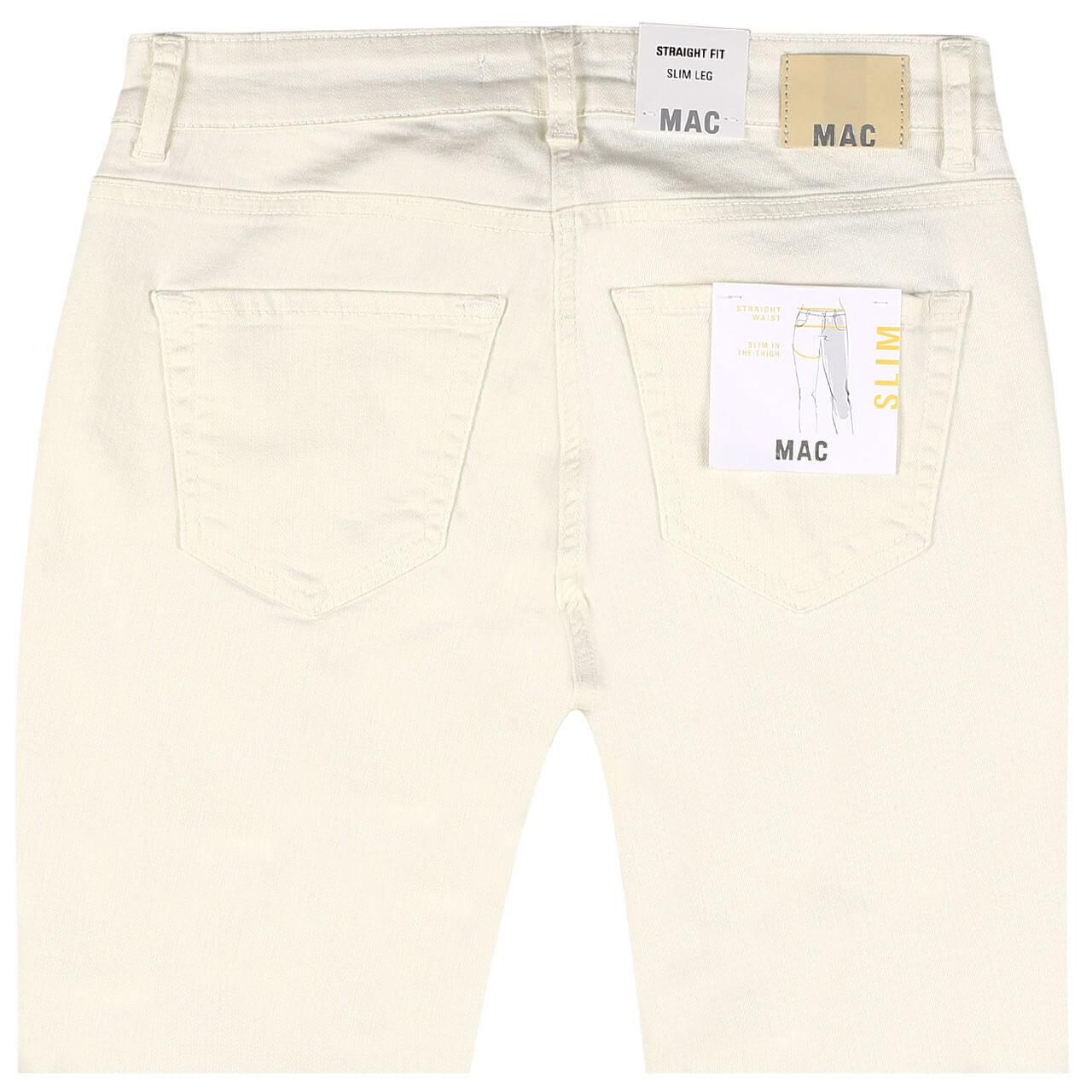 MAC Jeans Slim für Damen in Cremeweiß, FarbNr.: 013R