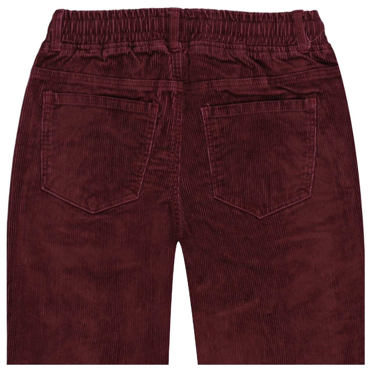 Damen Cordhose Tessy Jogpants von Red Button in Weinrot, Rückansicht