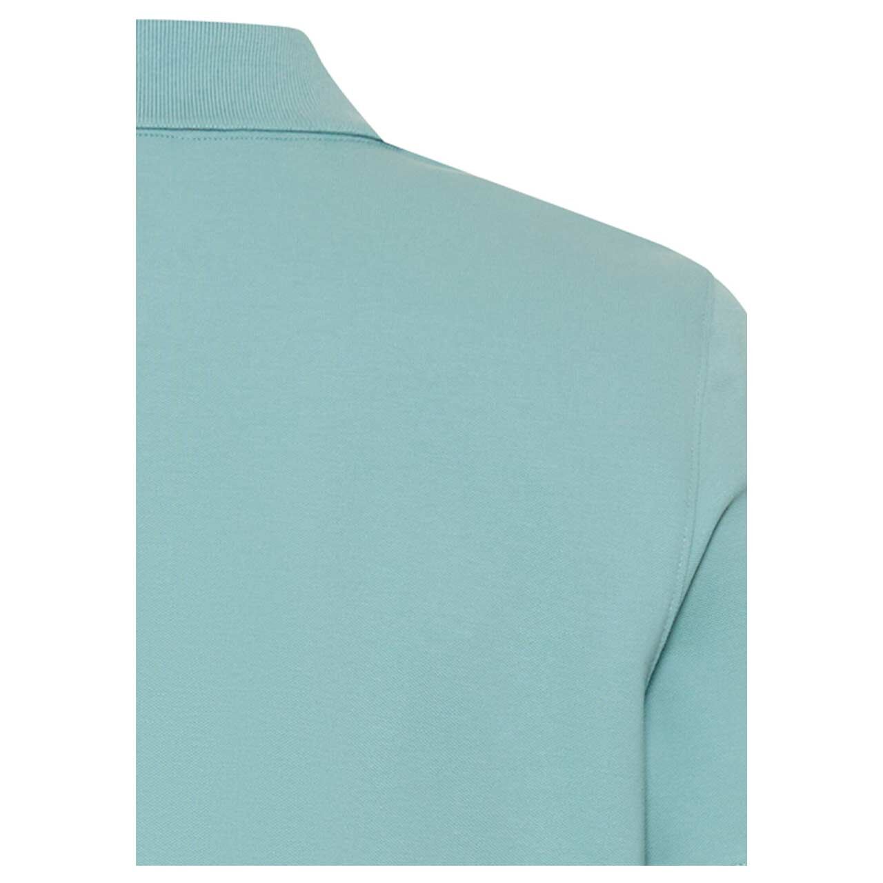 Herren Poloshirt von Camel active in Türkis, detaillierte Rückansicht Kragen