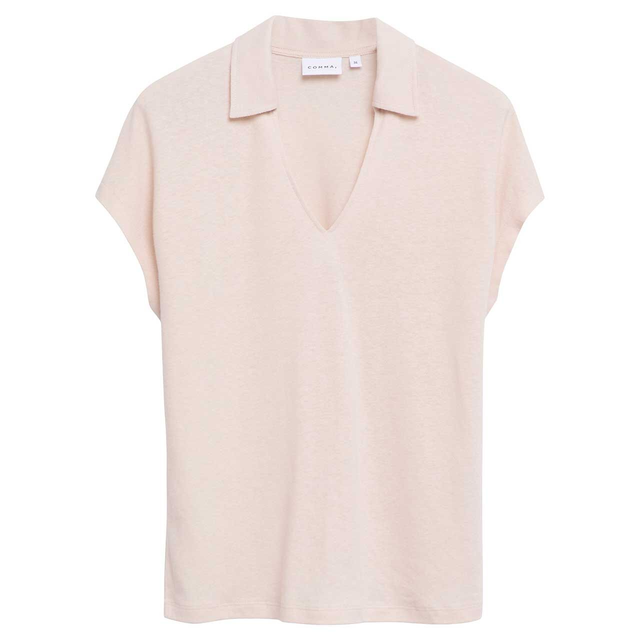 Comma Damen T-Shirt oat milk