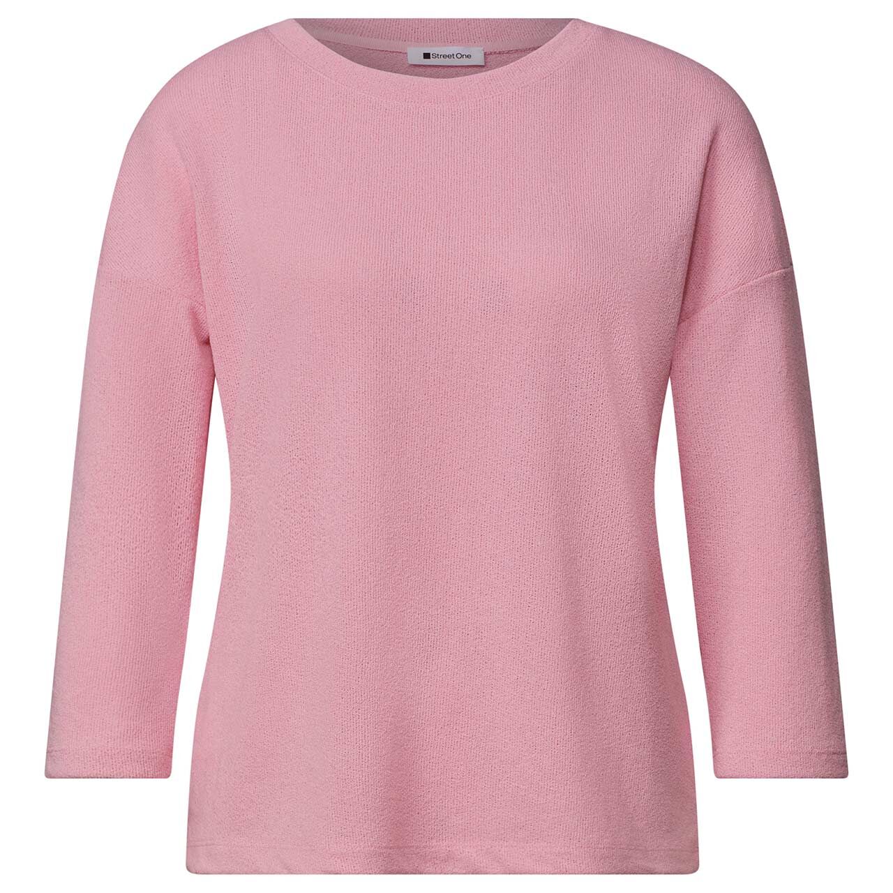 Street One Damen 3/4 Arm Pullover Knit Look vintage blush