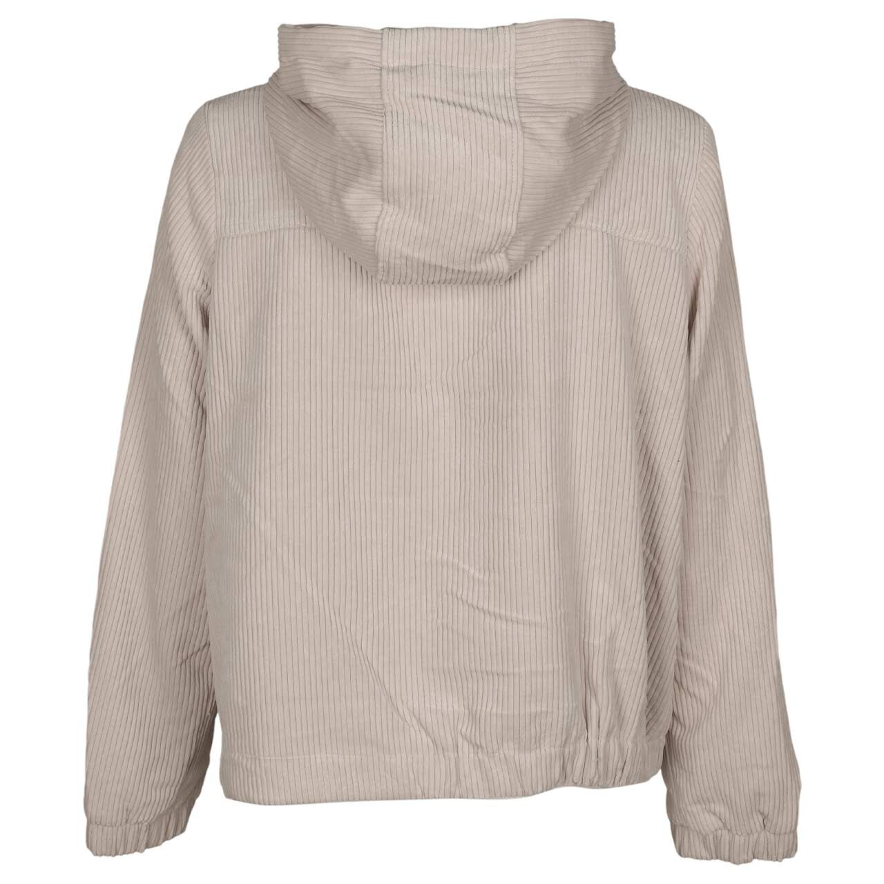 Damen Jacke Cord Jacket with Hood von Cecil in Hellbeige, Rückansicht