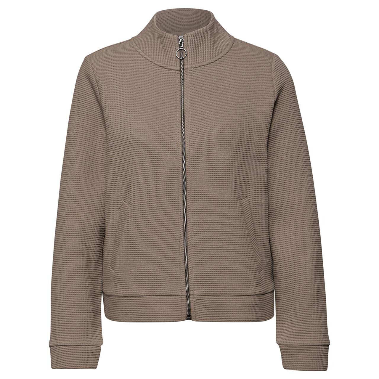 Street One Damen Shirtjacke Zipper Structure Jacket light terra mocha