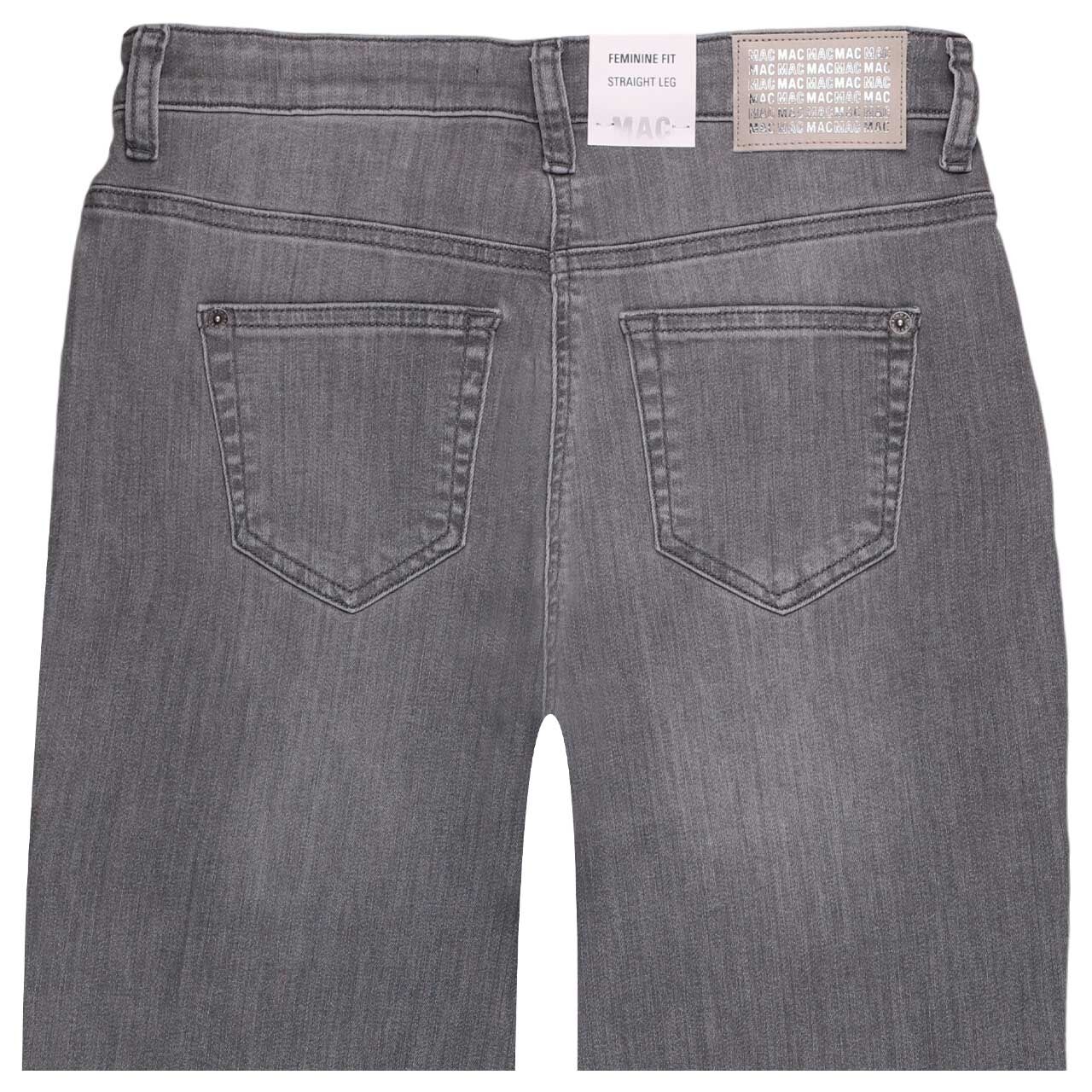 Damenjeans Stella von MAC in Grau angewaschen, detaillierte Rückansicht