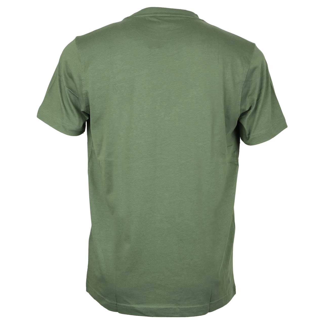 Herren T-Shirt von Lerros in Dunkelgrün, Rückansicht