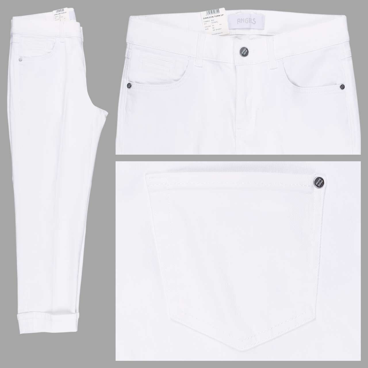 Angels Darleen Crop TU Ankle Jeans white