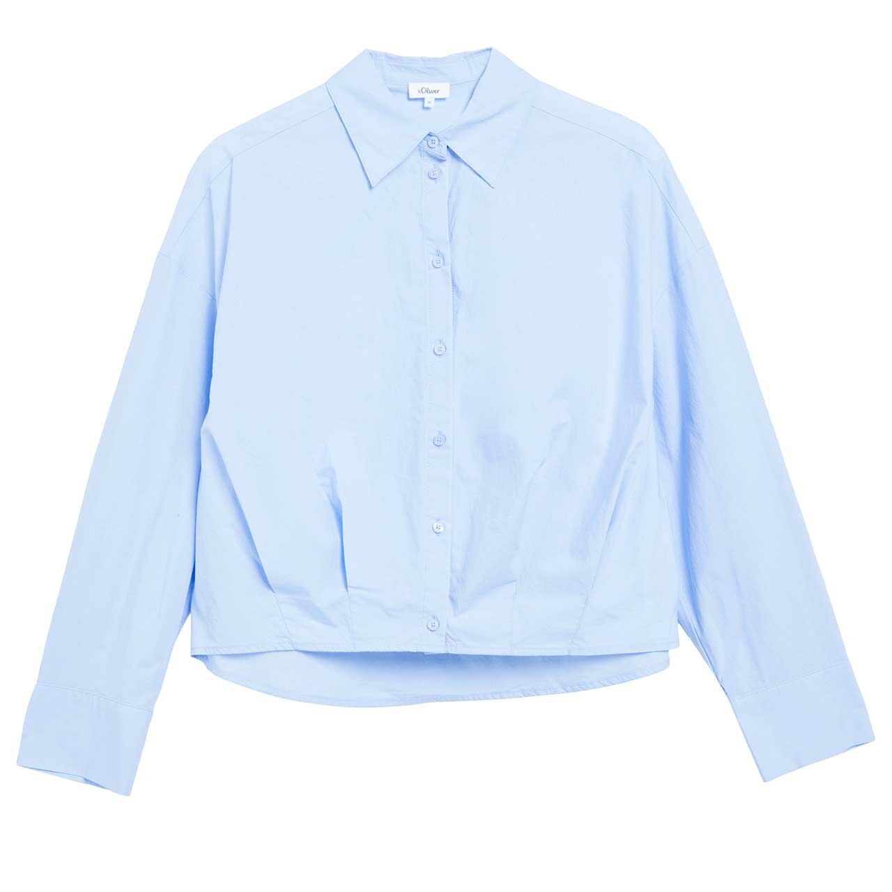 s.Oliver Damen Langarm Bluse blue haze
