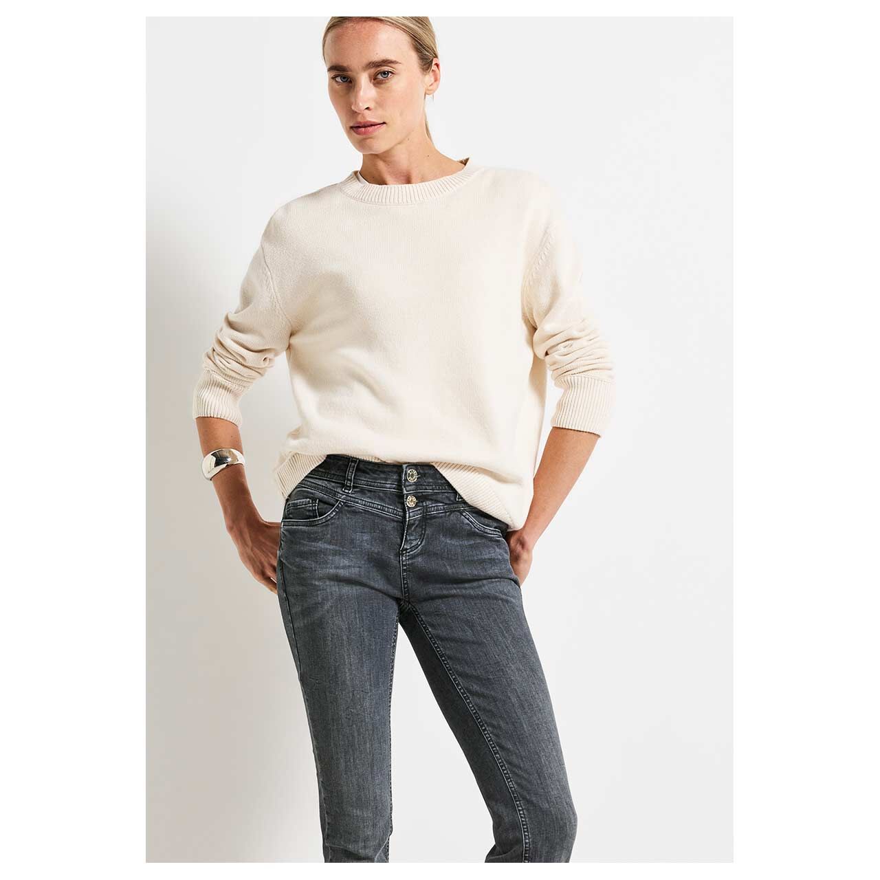 Street One Jane Jeans dark steel grey washed