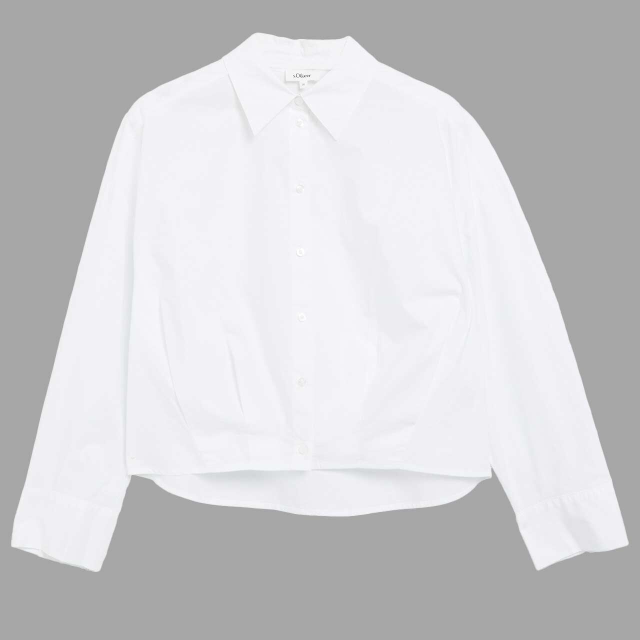 s.Oliver Damen Langarm Bluse white haze