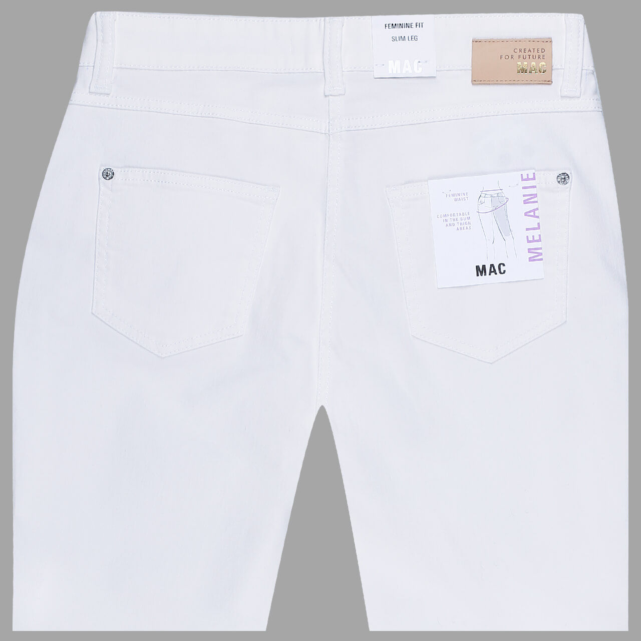 MAC Jeans Melanie 7/8 für Damen in Weiß, FabrNr.: D010