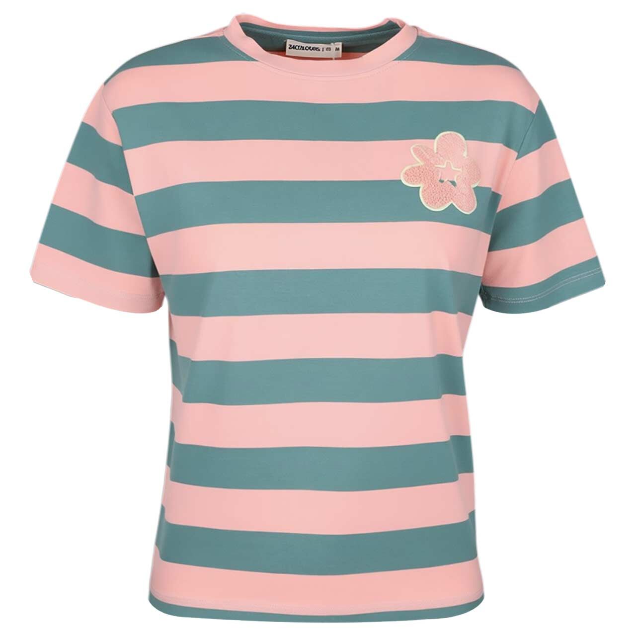 24 Colours Damen T-Shirt green stripes