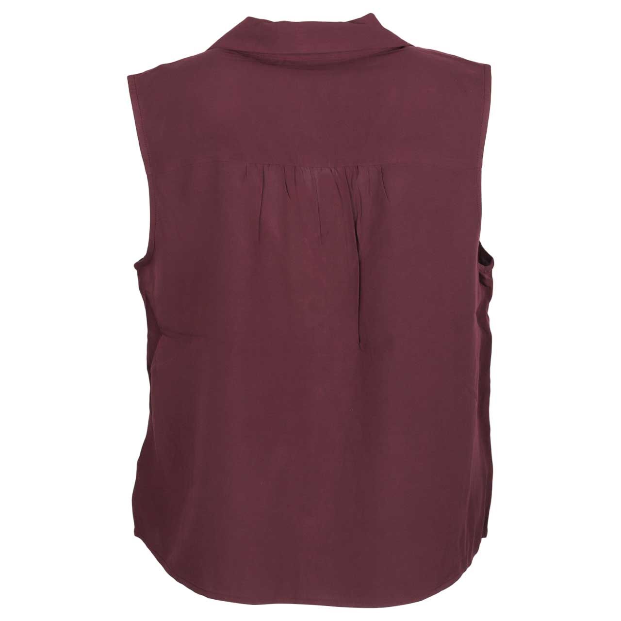 Damen Blusen Top Bowling Collar von Street One in Lila, Rückansicht