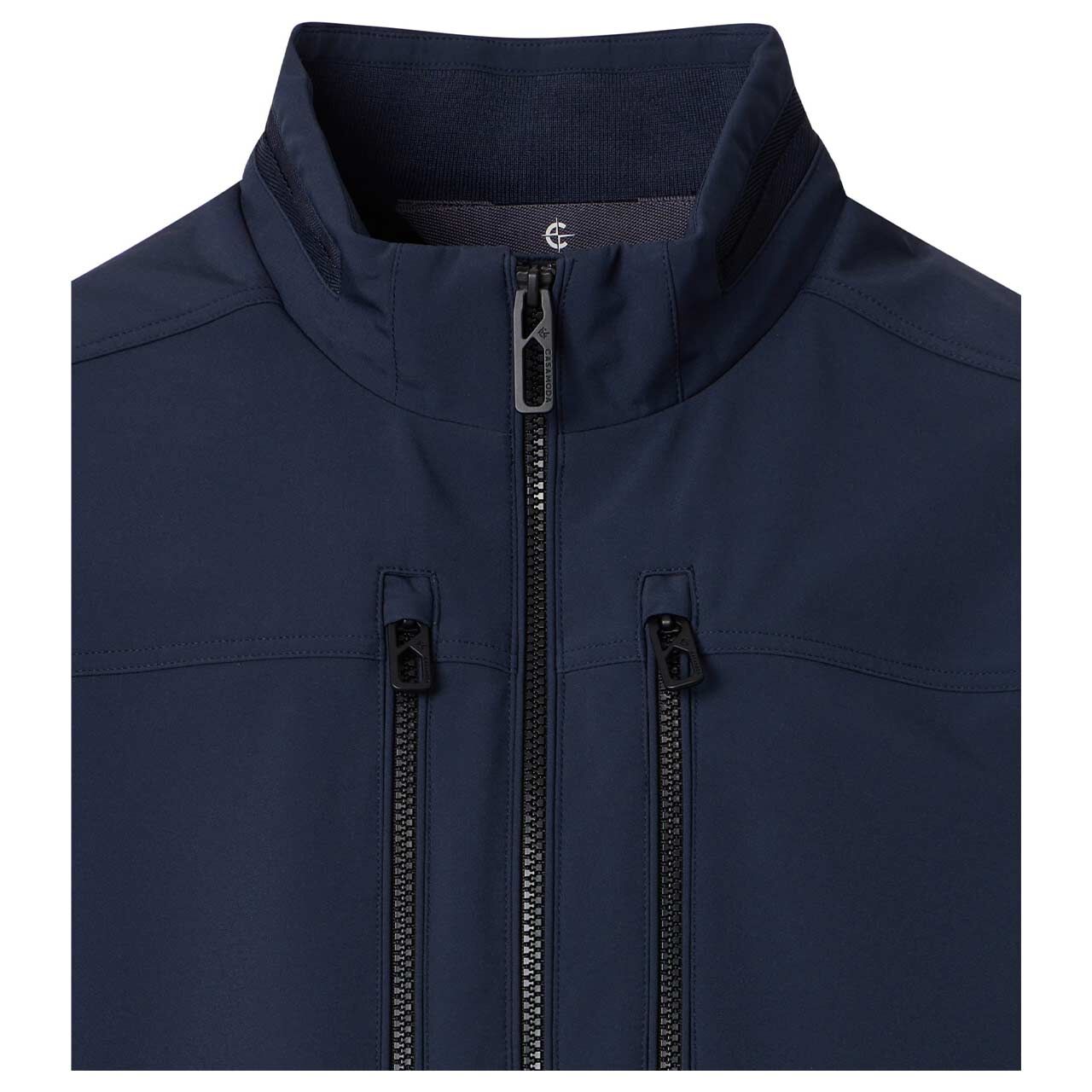 Herren Jacke Softshell Blouson von Casa Moda in Dunkelblau, detaillierte Vorderansicht