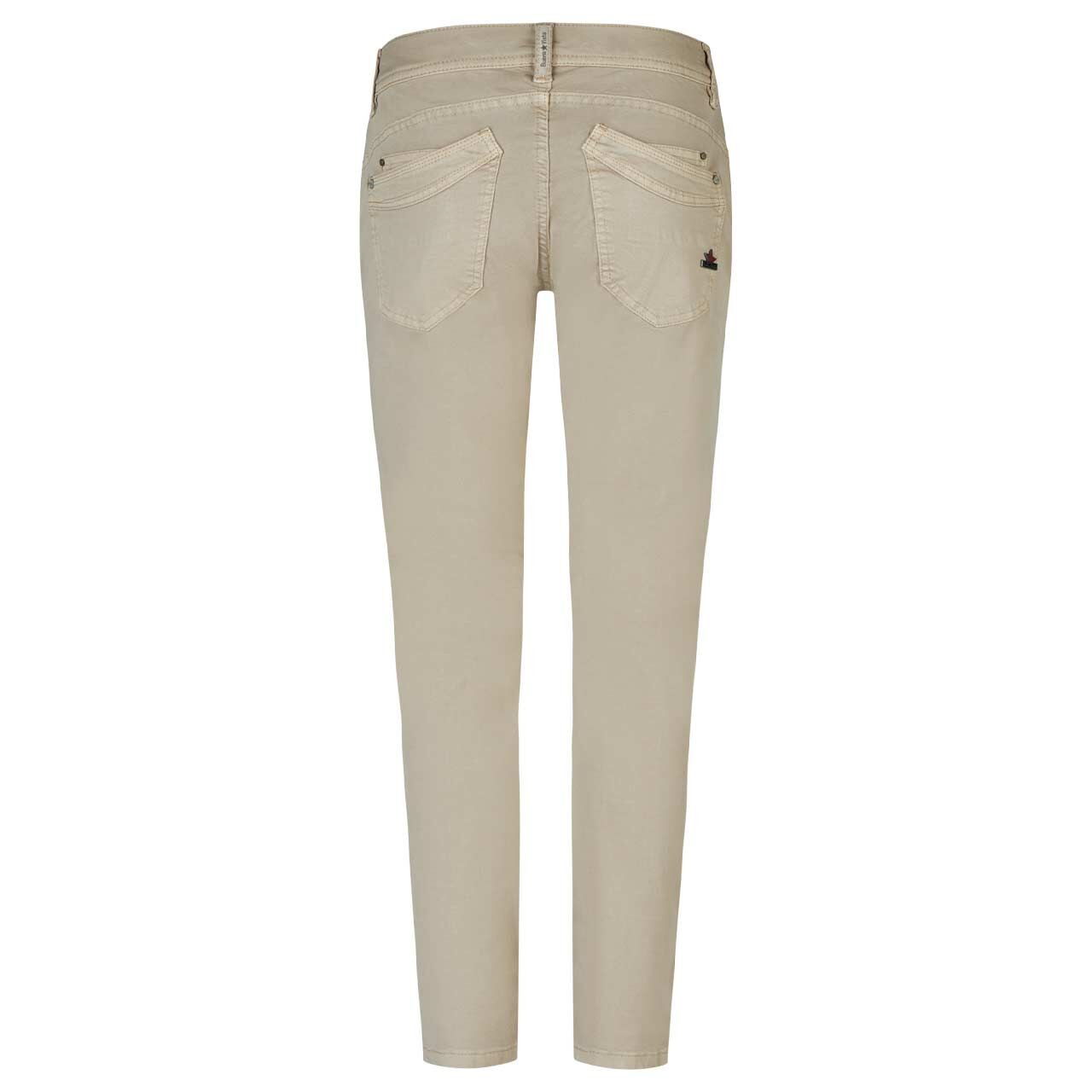 Damen Ankle Baumwollhose Malibu Cropped Summer Twill von Buena Vista in Beige, Rückansicht