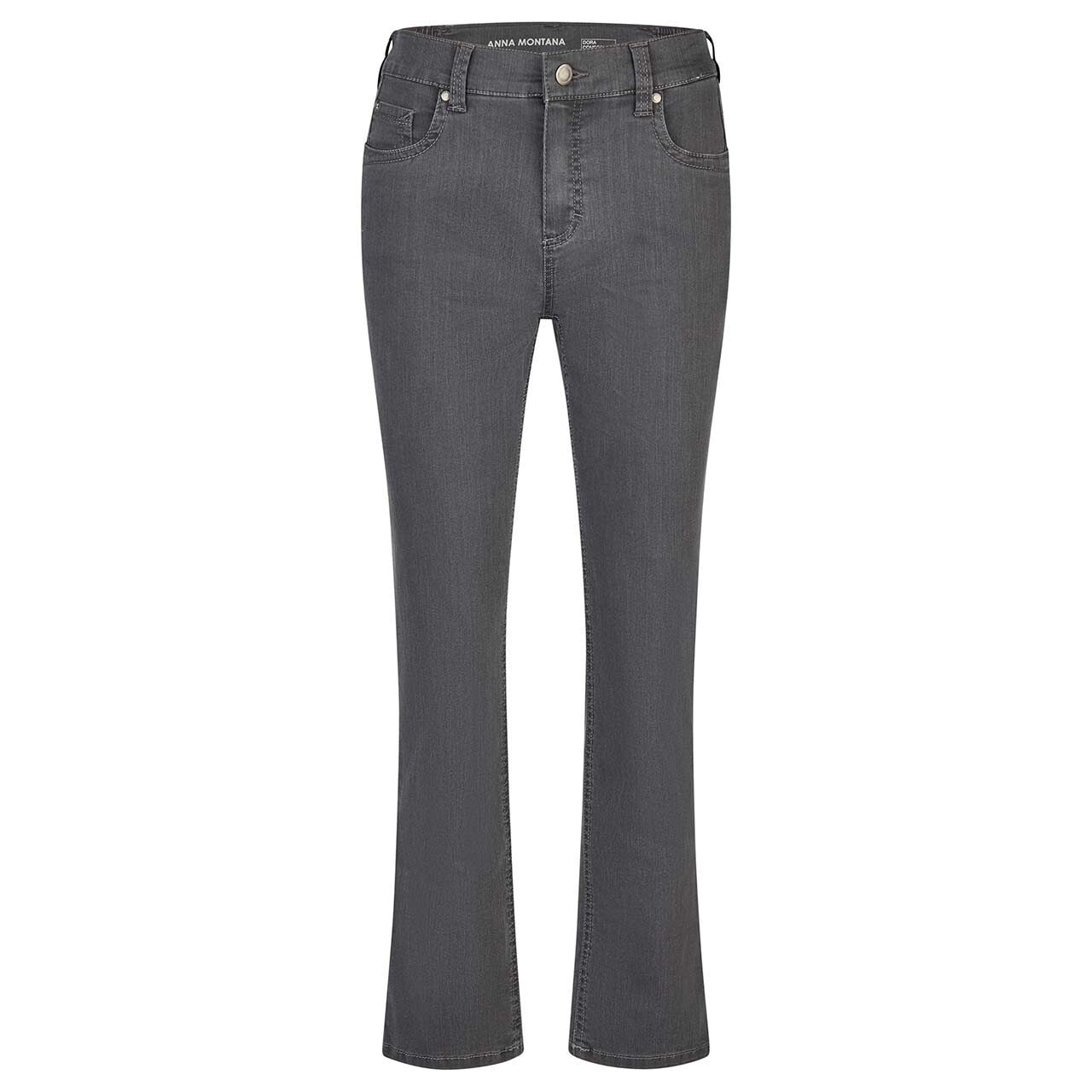Damenjeans Dora von Anna Montana in Grau, Vorderansicht