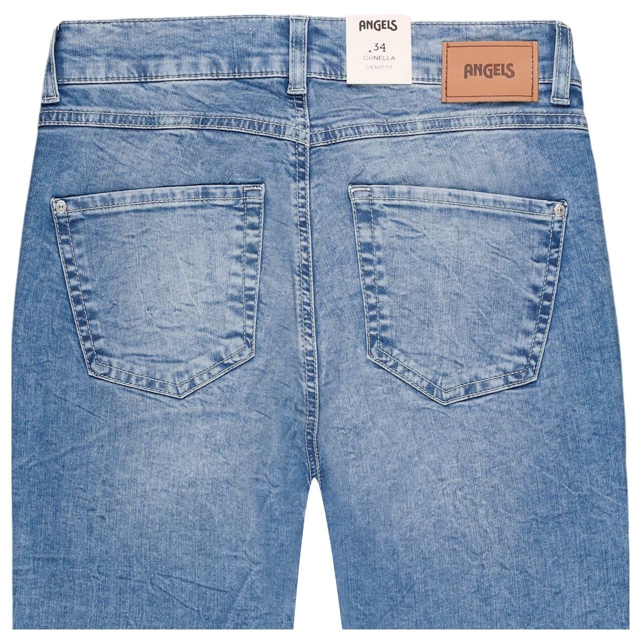 Damen 7/8 Jeans Ornella Seam von Angels in Hellblau verwaschen, detaillierte Rückansicht