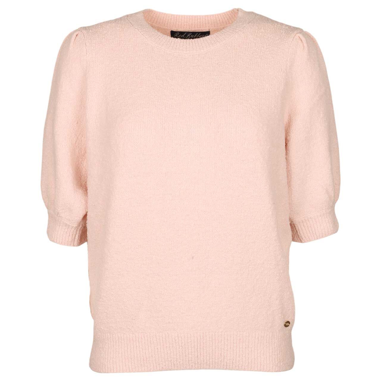 Red Button Damen Kurzarm Pullover Sweet Popcorn blossom pink
