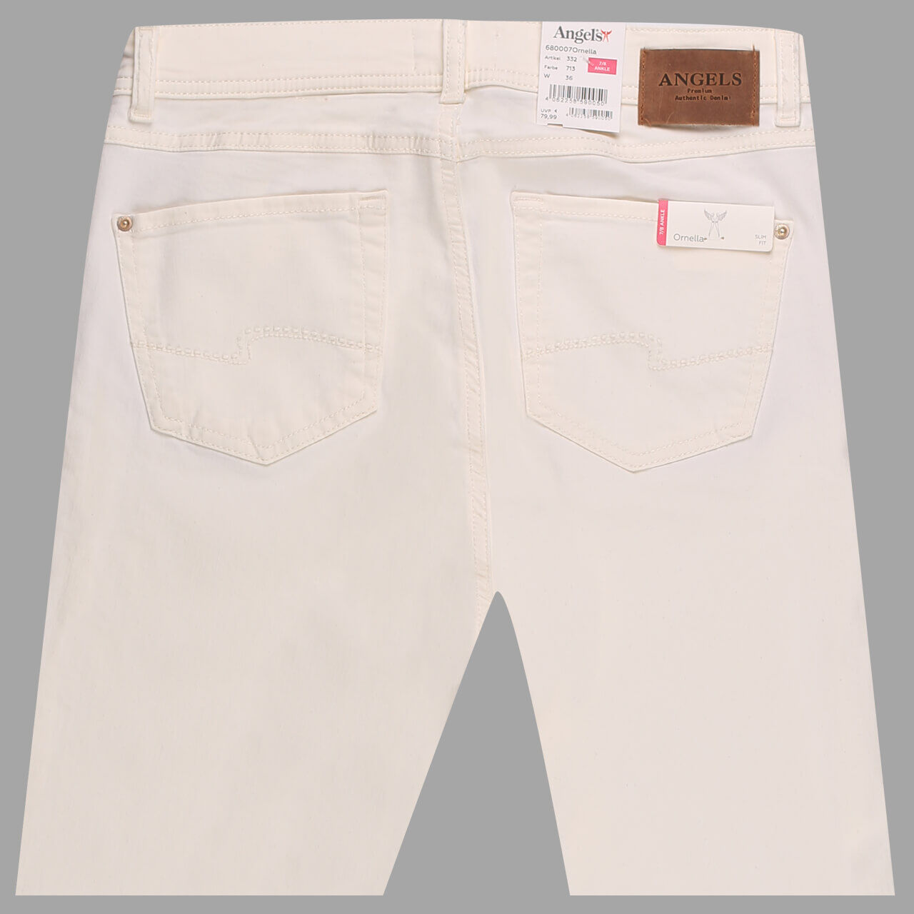 angels-jeans-ornella-7-8-weiss-36-ansicht-02 Angels Jeans Ornella 7/8 für Damen in Cremeweiß, FarbNr.: 713
