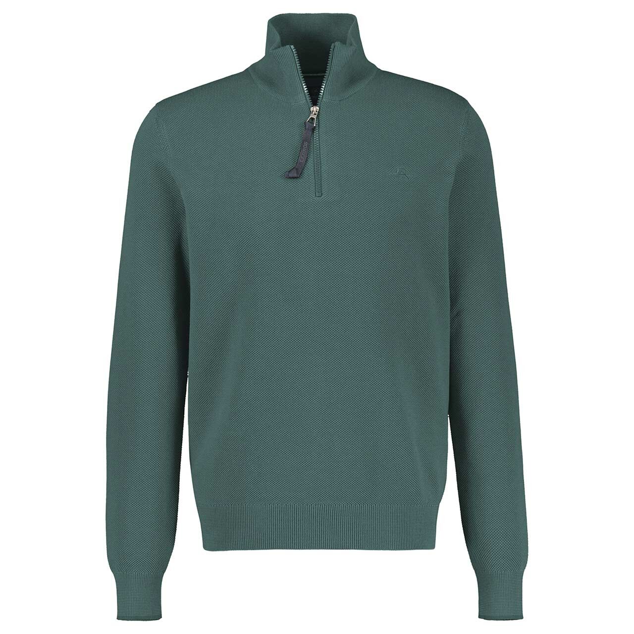 Lerros Herren Pullover Troyer cedar green