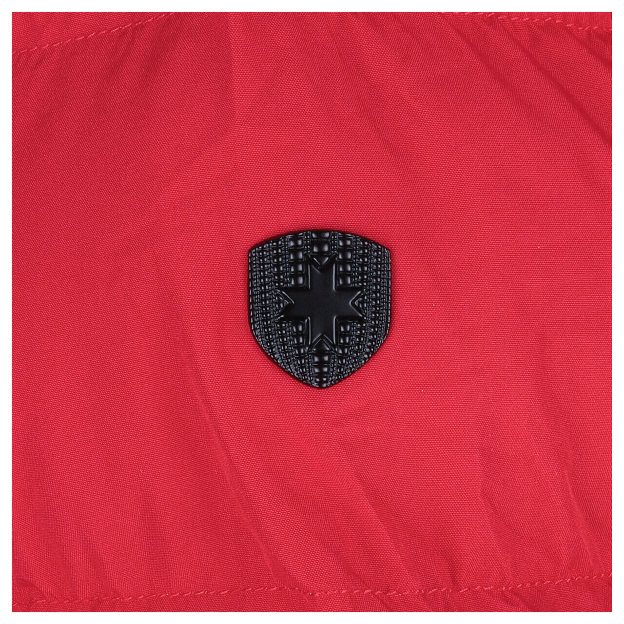 Damen Jacke Belvedere/Belvitesse Long von Wellensteyn in Rot, Detailansicht Logo