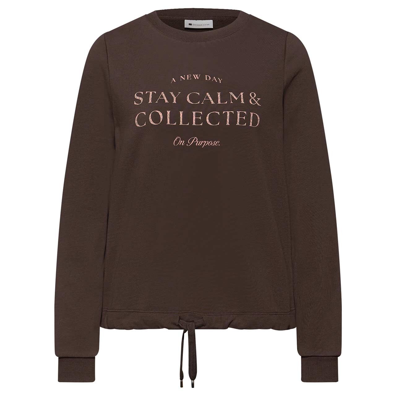 Street One Damen Sweatshirt Crewneck Artwork molten earth