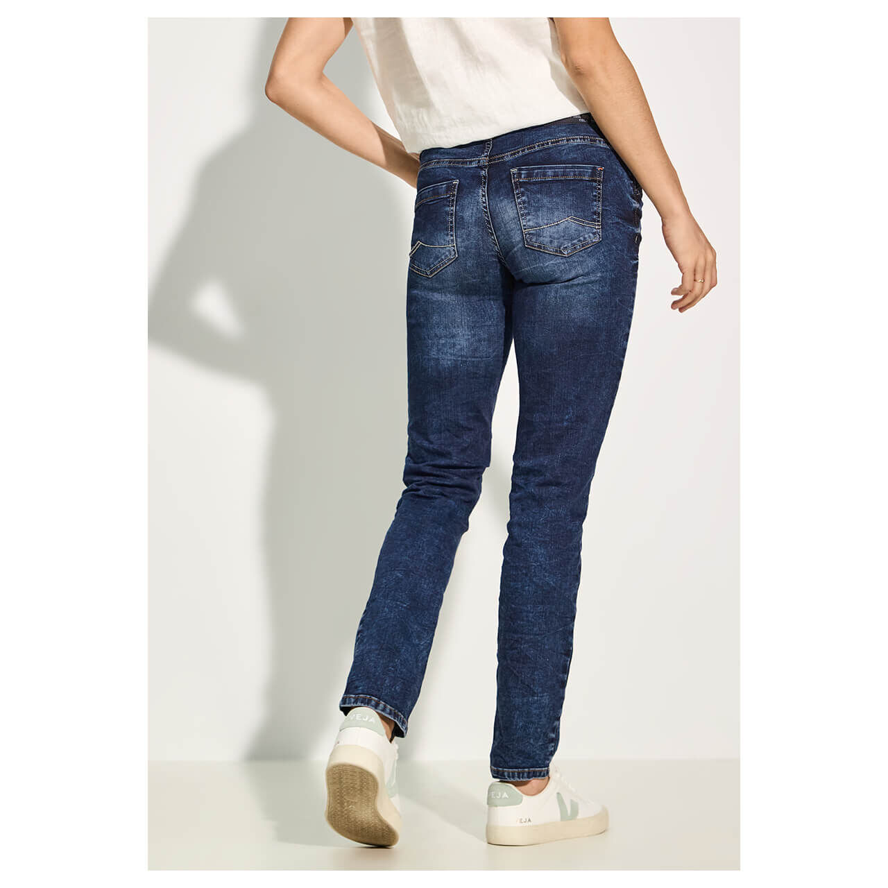 Cecil Scarlett Jeans mid blue wash