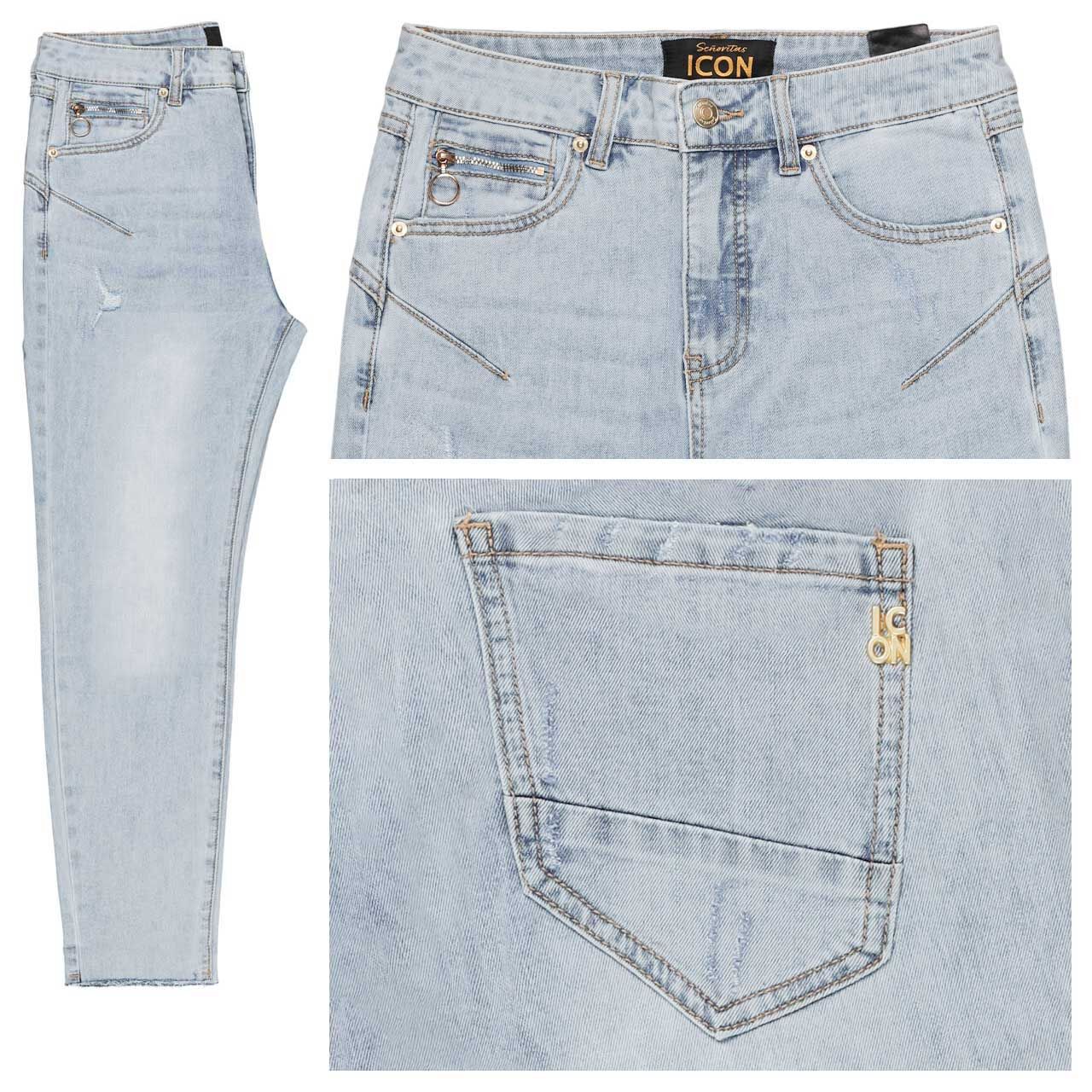 Senoritas ICON California Sunrise 7/8 Jeans bleach destroyed