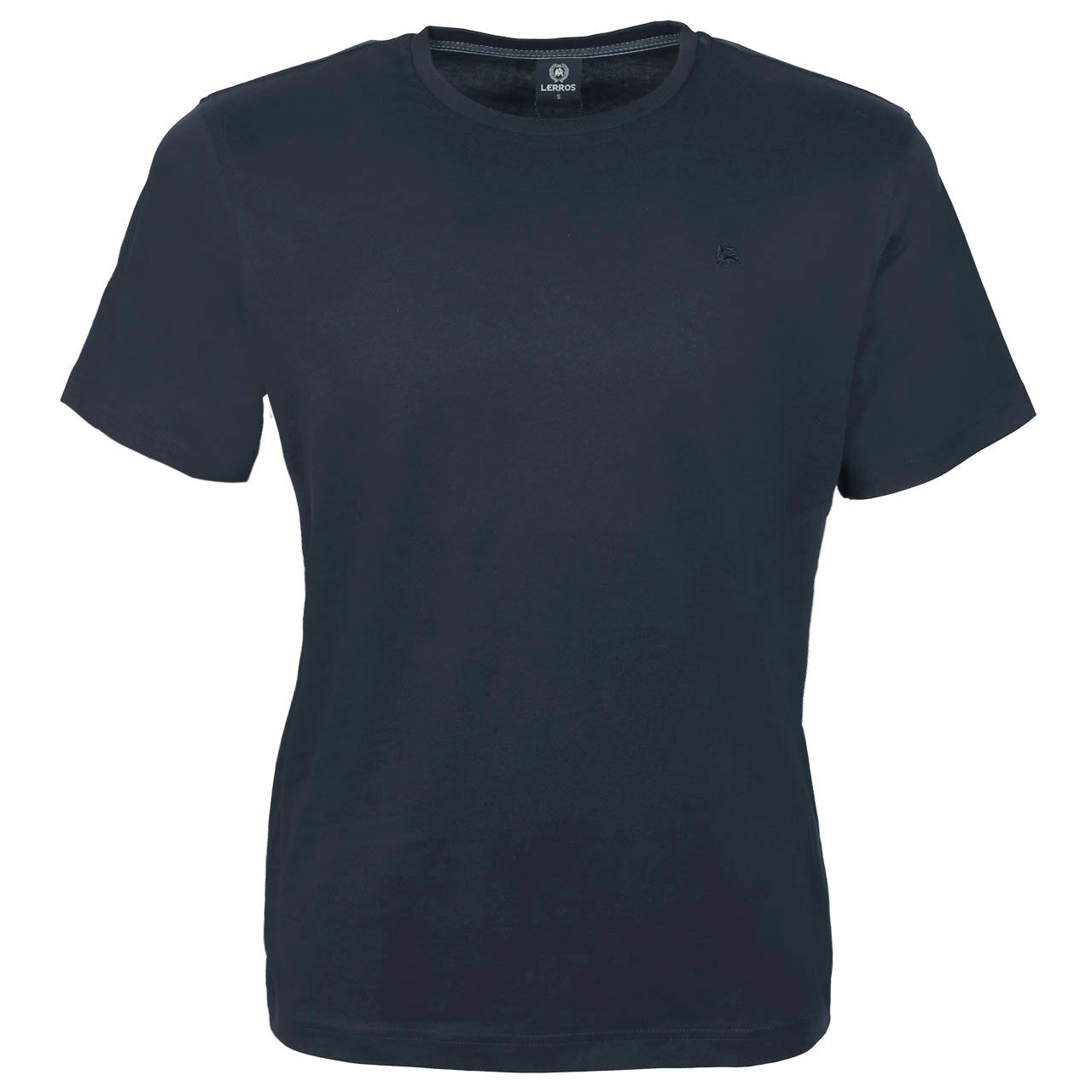lerros-tshirt-basic-navy-480-vorne1 Lerros Herren T-Shirt dunkelblau