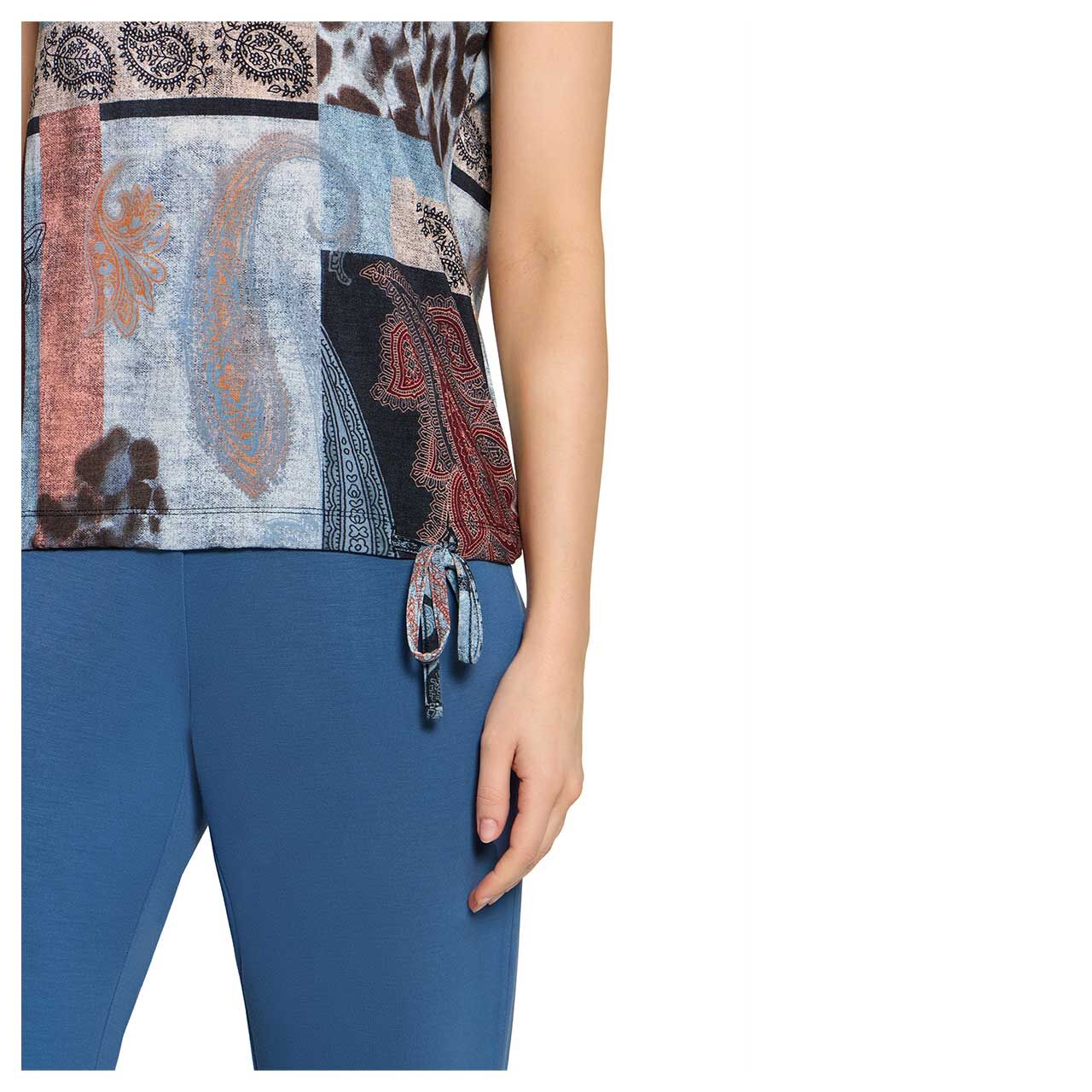 Betty Barclay Damen T-Shirt denim blue print