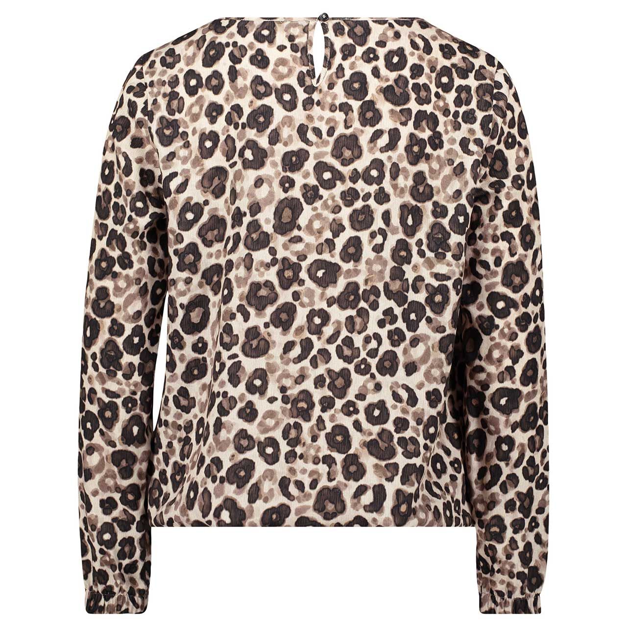 Damen Langarm Bluse von Betty Barclay in Beige mit Print, Rückansicht