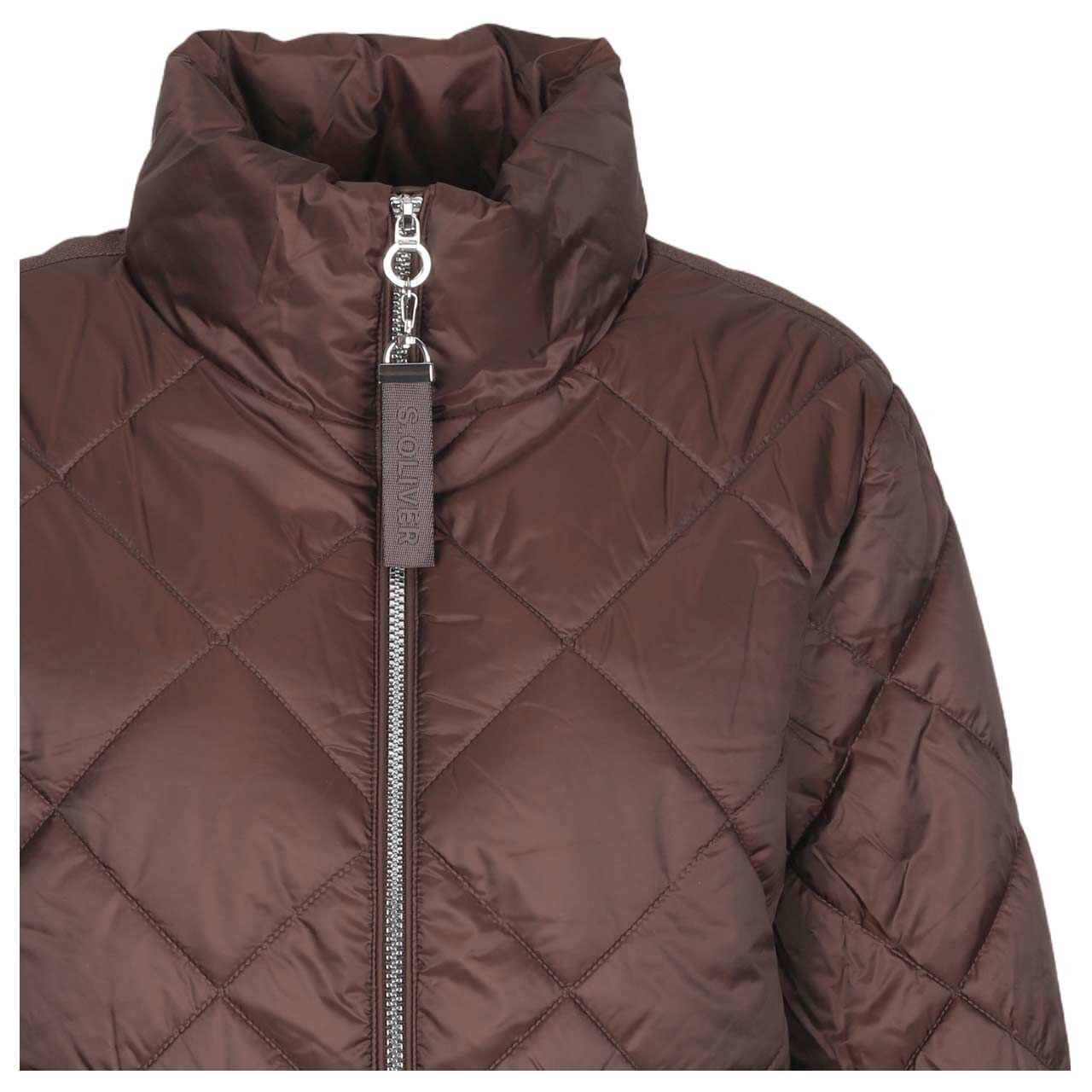 Damen Jacke von s.Oliver in Dunkelbraun, detaillierte Vorderansicht